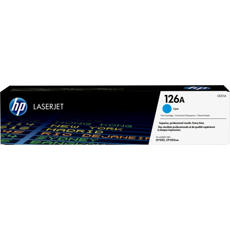 HP 126A Cyan LaserJet Toner Cartridge (CE311A) image 1
