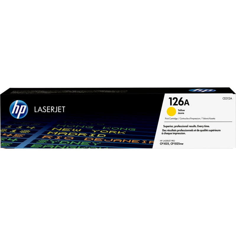HP 126A Yellow LaserJet Toner Cartridge (CE312A) image 1