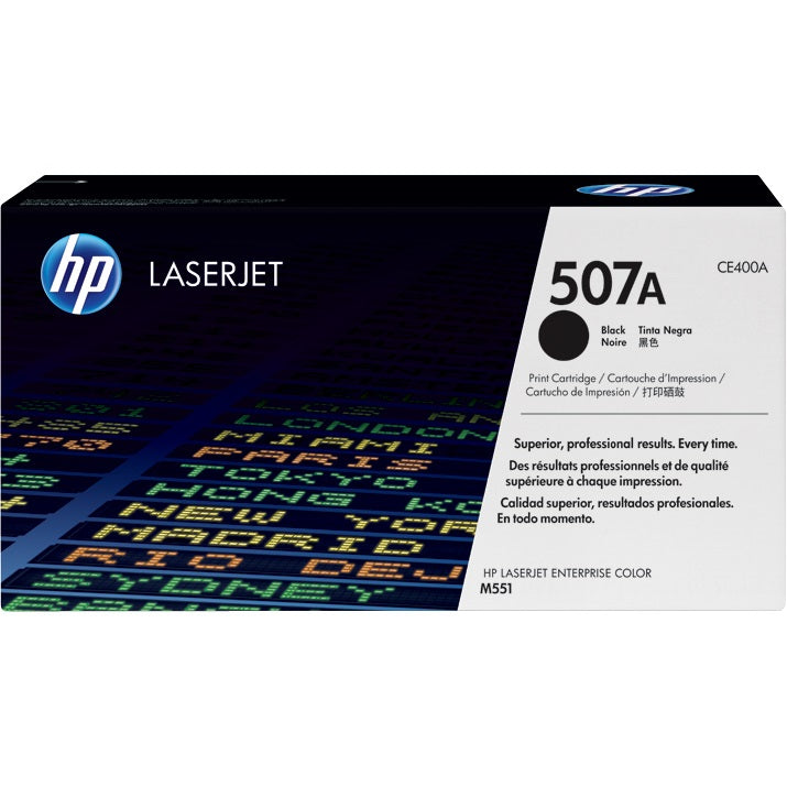 Genuine HP 507A Black LaserJet Toner Cartridge (CE400A) image 1