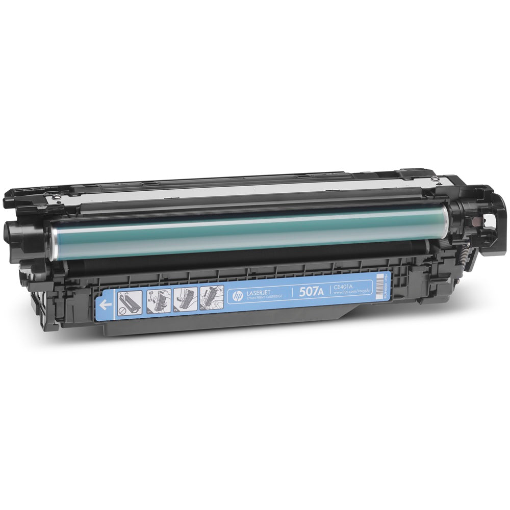 Genuine HP 507A Cyan LaserJet Toner Cartridge (CE401A) image 4