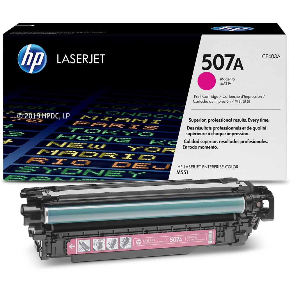 Genuine HP 507A Magenta LaserJet Toner Cartridge (CE403A) image 2