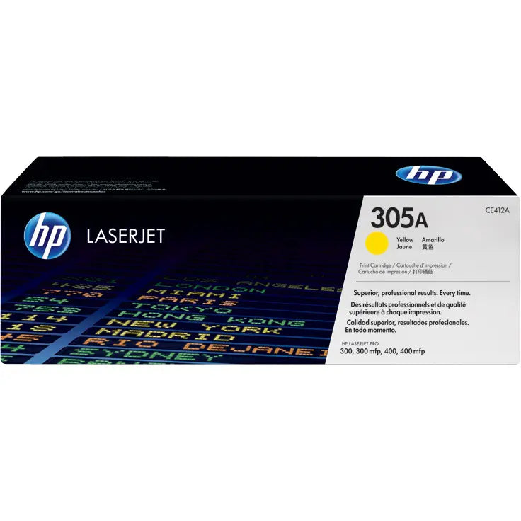 Genuine HP 305A Yellow LaserJet Toner Cartridge (CE412A) image 1
