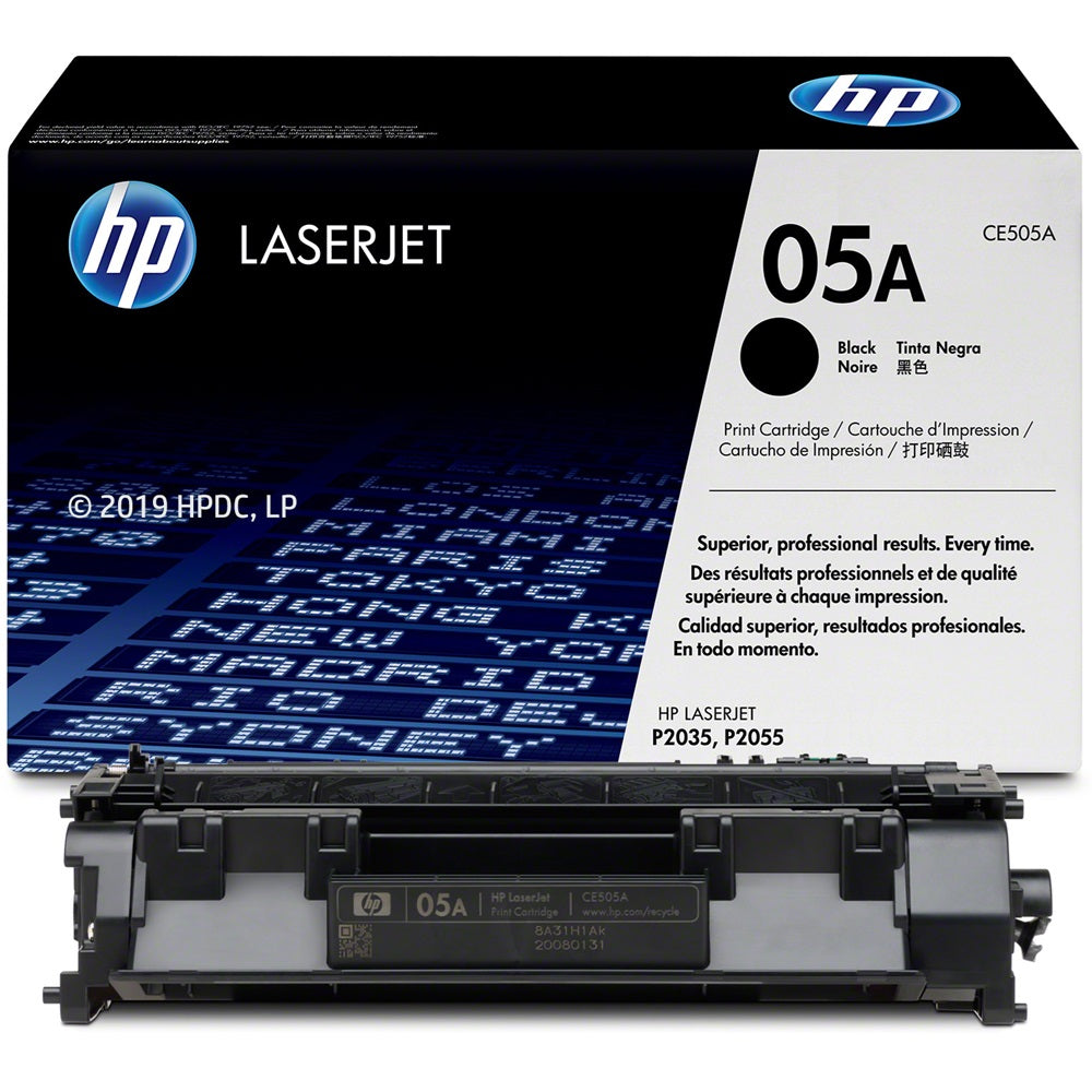HP 05A Black LaserJet Toner Cartridge (CE505A) image 2