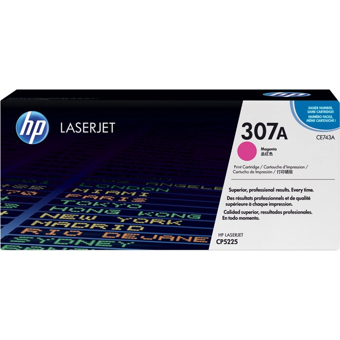 Genuine HP 307A Magenta LaserJet Toner Cartridge (CE743A) image 1