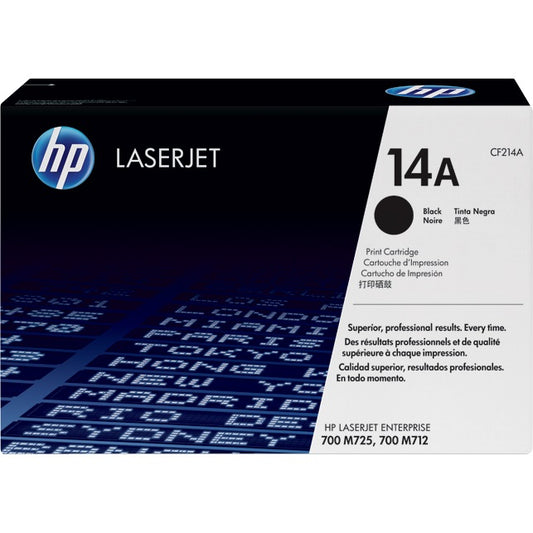 Genuine HP 14A Black LaserJet Toner Cartridge (CF214A) image 1