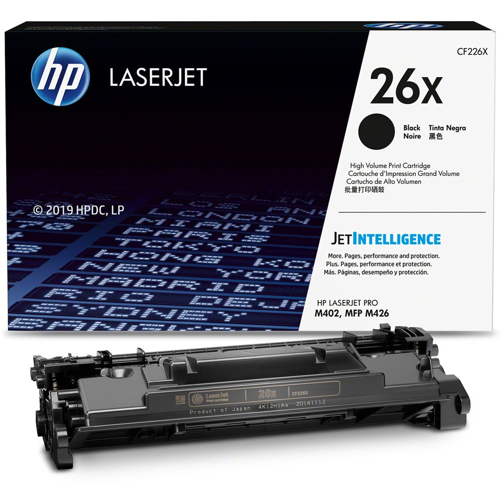 Genuine HP 26X High Yield Black LaserJet Toner Cartridge (CF226X) image 2