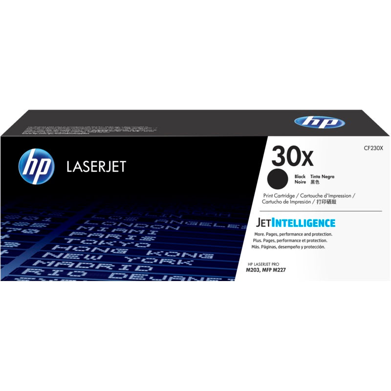 Genuine HP 30X High Yield Black LaserJet Toner Cartridge (CF230X) image 1