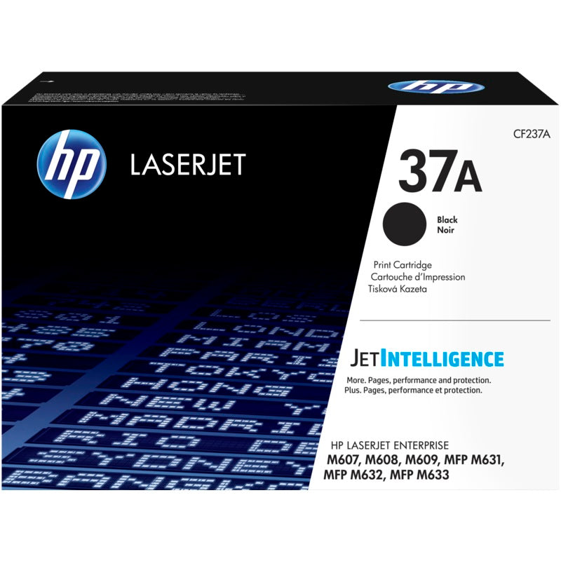 Genuine HP 37A Black LaserJet Toner Cartridge (CF237A) image 1