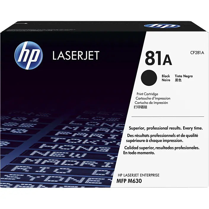 Genuine HP 81A Black LaserJet Toner Cartridge (CF281A) image 1