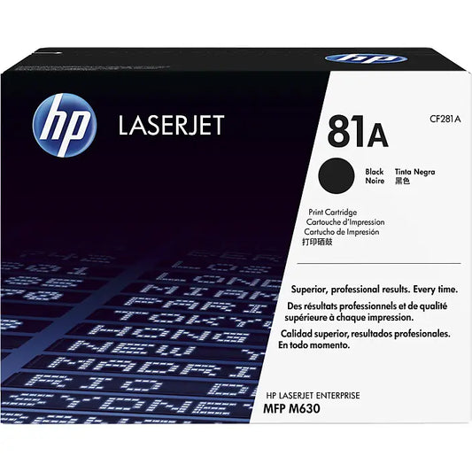 Genuine HP 81A Black LaserJet Toner Cartridge (CF281A) image 1