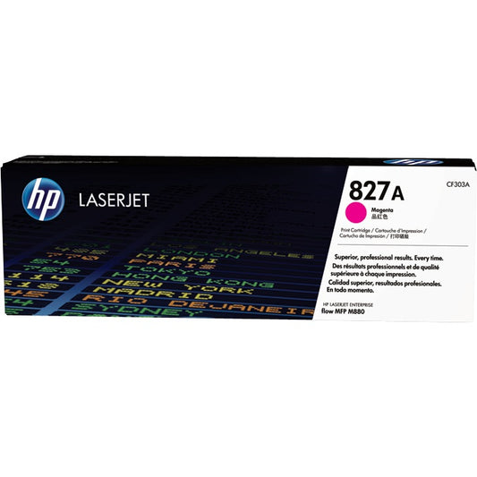 Genuine HP 827A Magenta LaserJet Toner Cartridge (CF303A) image 1