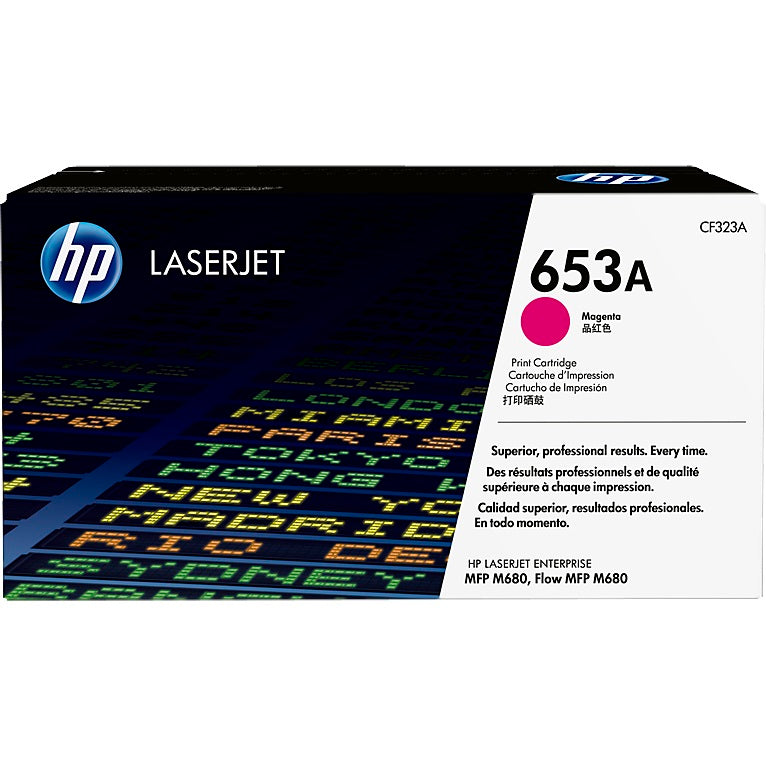Genuine HP 653A Magenta LaserJet Toner Cartridge (CF323A) image 1