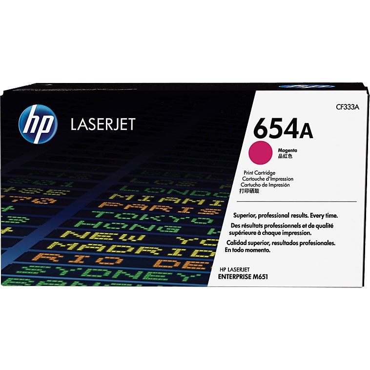 Genuine HP 654A Magenta LaserJet Toner Cartridge (CF333A) image 1