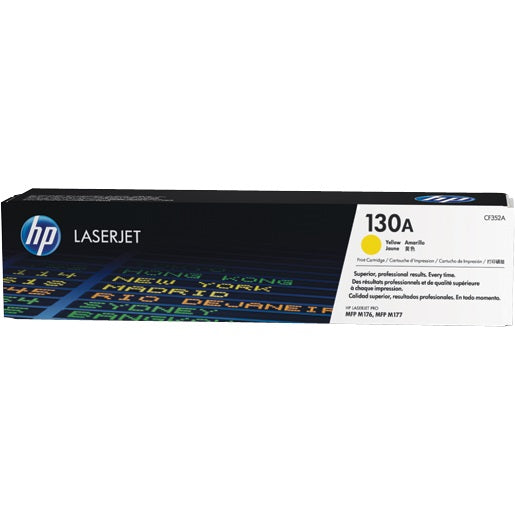HP 130A Yellow LaserJet Toner Cartridge (CF352A) image 1