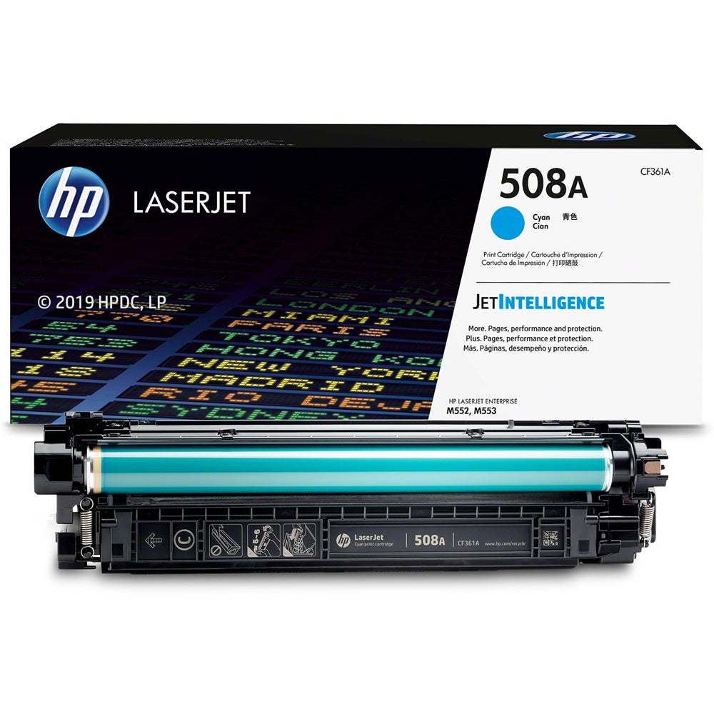 Genuine HP 508A Cyan LaserJet Toner Cartridge (CF361A) image 2