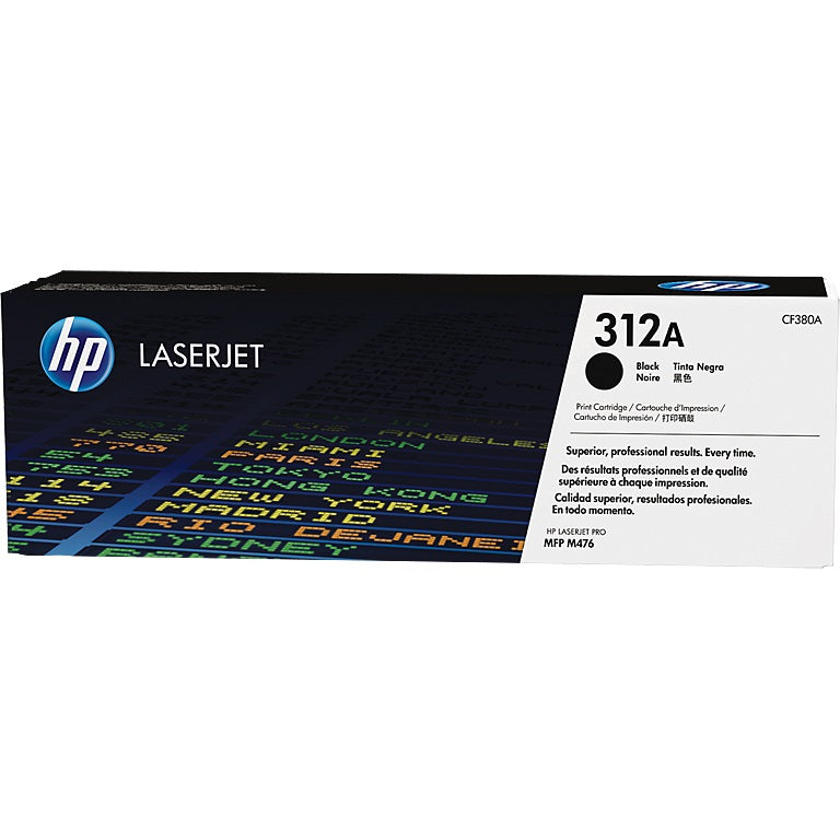 HP 312A Black LaserJet Toner Cartridge (CF380A) image 1