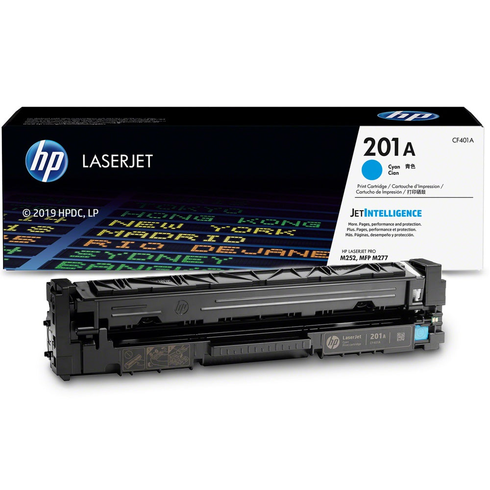 HP 201A Cyan LaserJet Toner Cartridge (CF401A) image 2