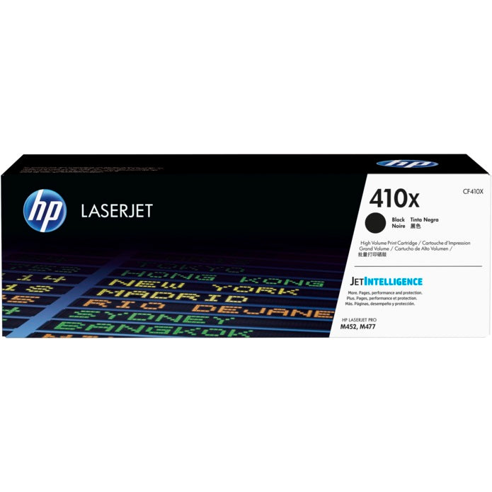 Genuine HP 410X High Yield Black LaserJet Toner Cartridge (CF410X) image 1