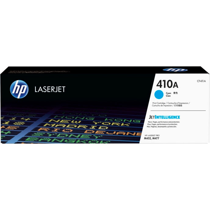 Genuine HP 410A Cyan LaserJet Toner Cartridge (CF411A) image 1
