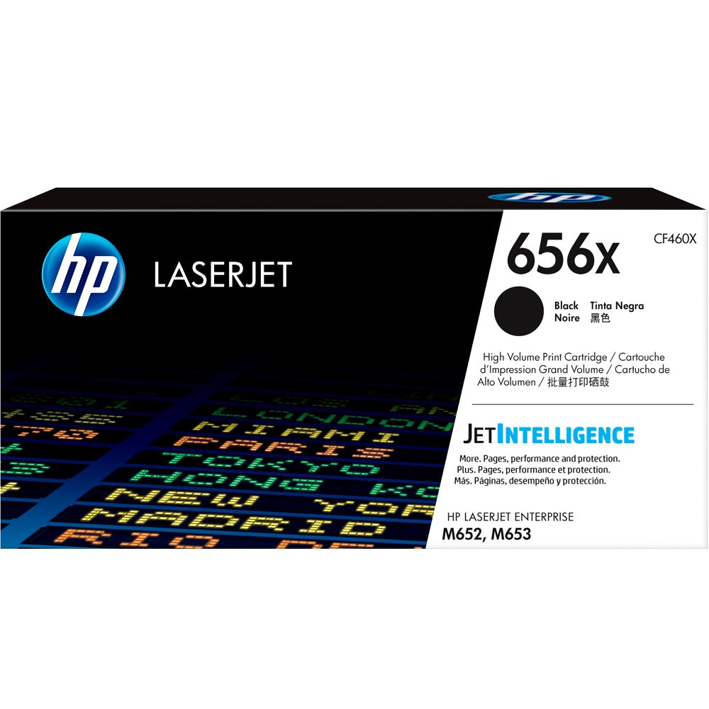 Genuine HP 656X High Yield Black LaserJet Toner Cartridge (CF460X) image 1
