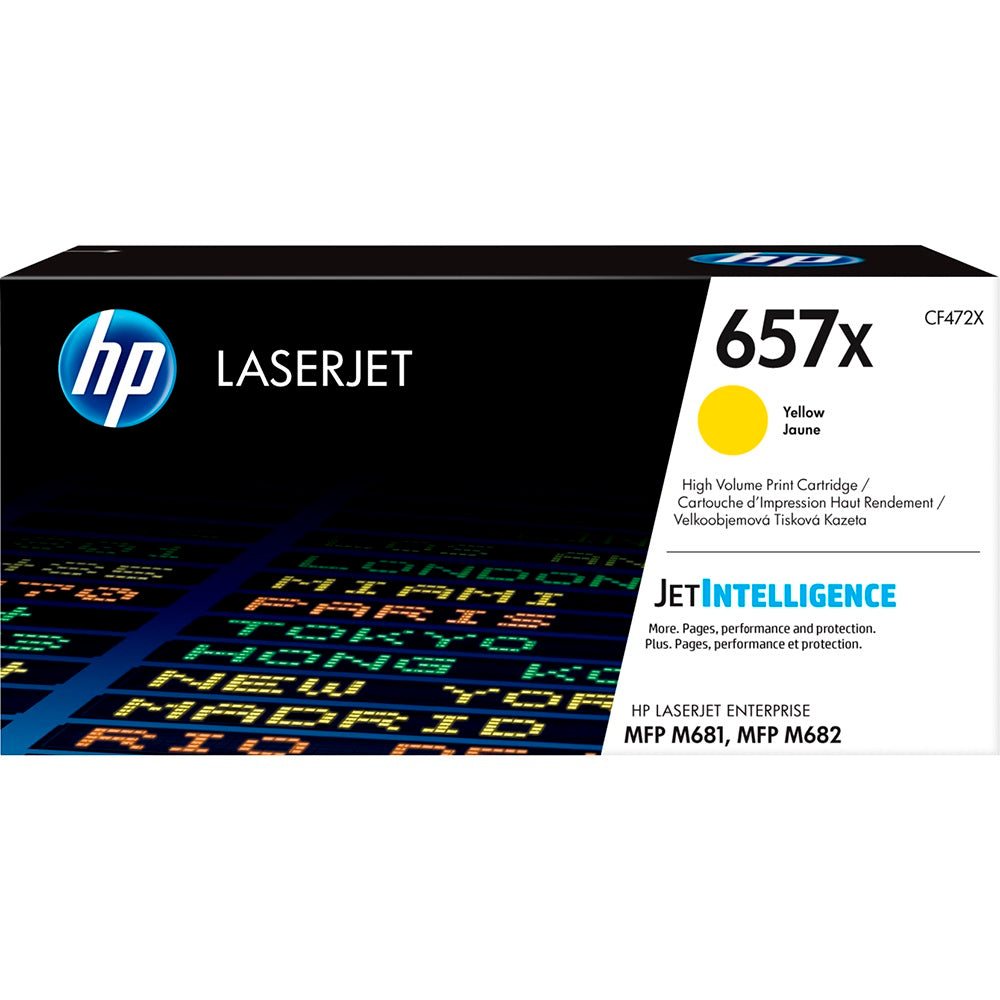 HP 657X High Yield Yellow Original LaserJet Toner Cartridge (CF472X) image 1