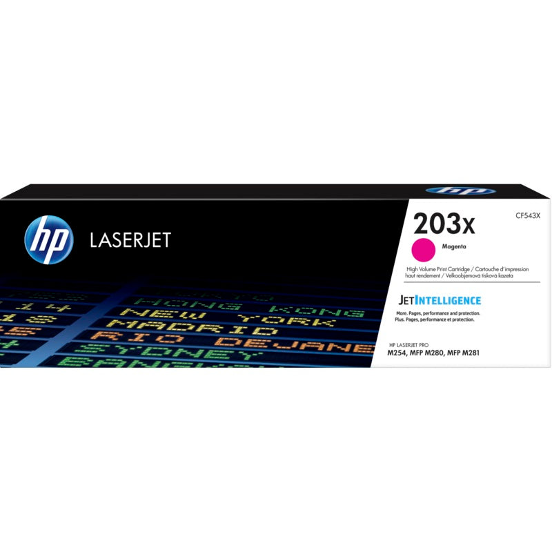 HP 203X High Yield Magenta LaserJet Toner Cartridge (CF543X) image 1