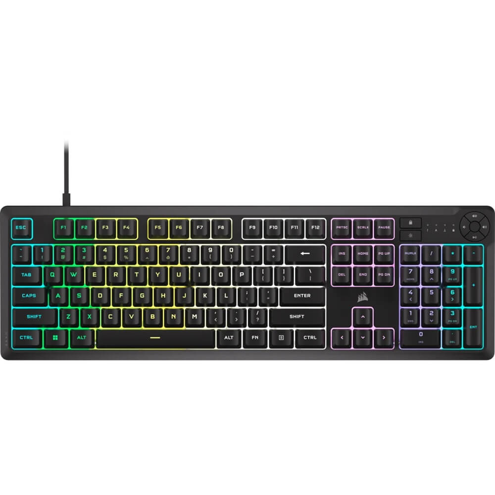 Corsair K55 CORE RGB Wired Gaming Keyboard – Black (CH-9226C65-NA) image 1