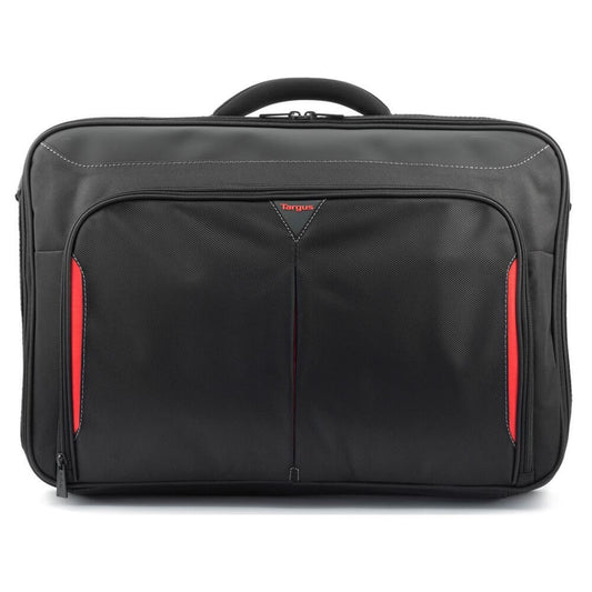 Targus Classic+ 17-18″ Clamshell Laptop Bag – Black/Red (CN418EU) image 1