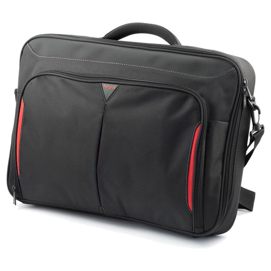 Targus Classic+ 17-18″ Clamshell Laptop Bag – Black/Red (CN418EU) image 2
