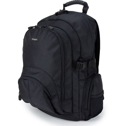 Targus Classic 16″ Backpack – Black (CN600) — side view