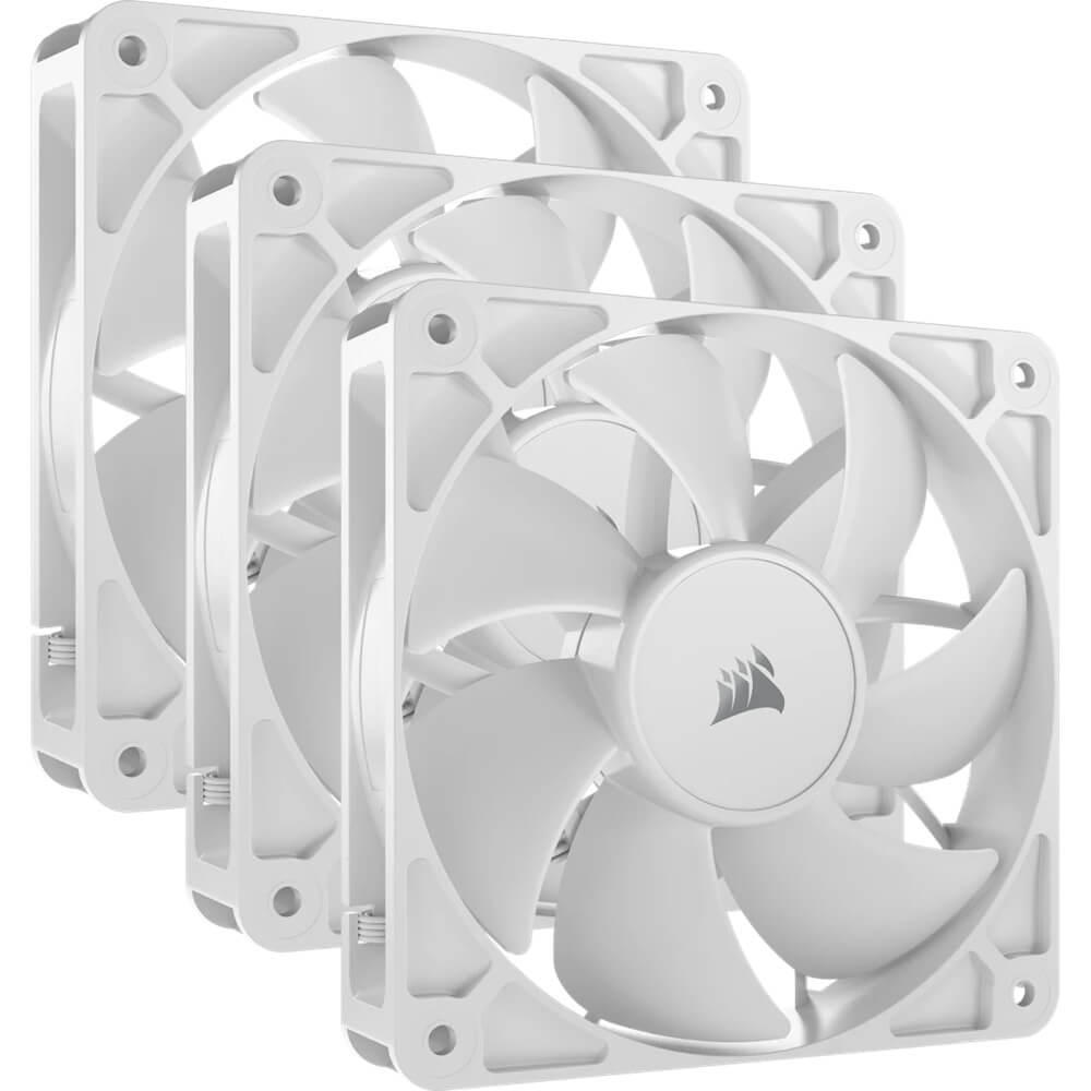 Corsair RS120 120mm Triple Pack PWM Fans – White (CO-9050193-WW) image 1