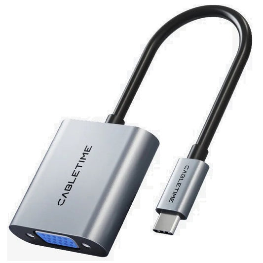 Cabletime USB Type C to VGA Adapter (CT-160-PU31-CMVGA1) image 1