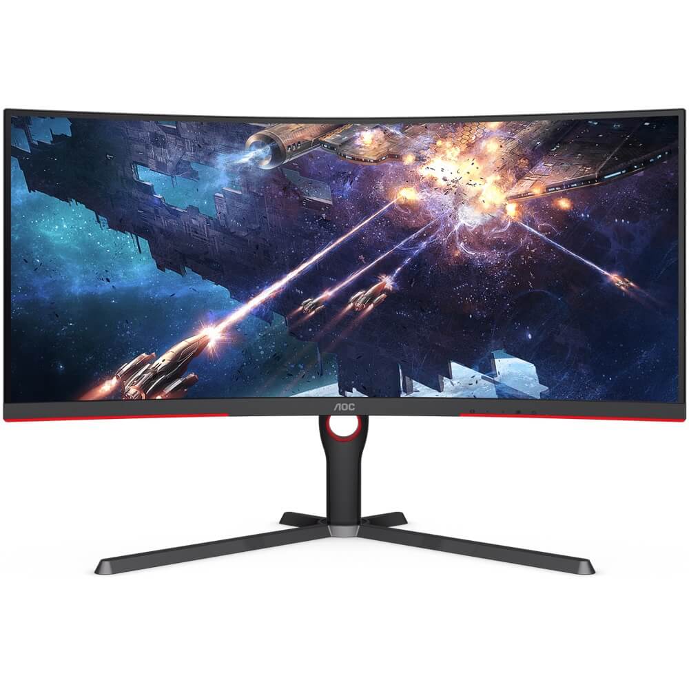 AOC CU34G3S 34″ WQHD Curved Gaming Monitor image 1
