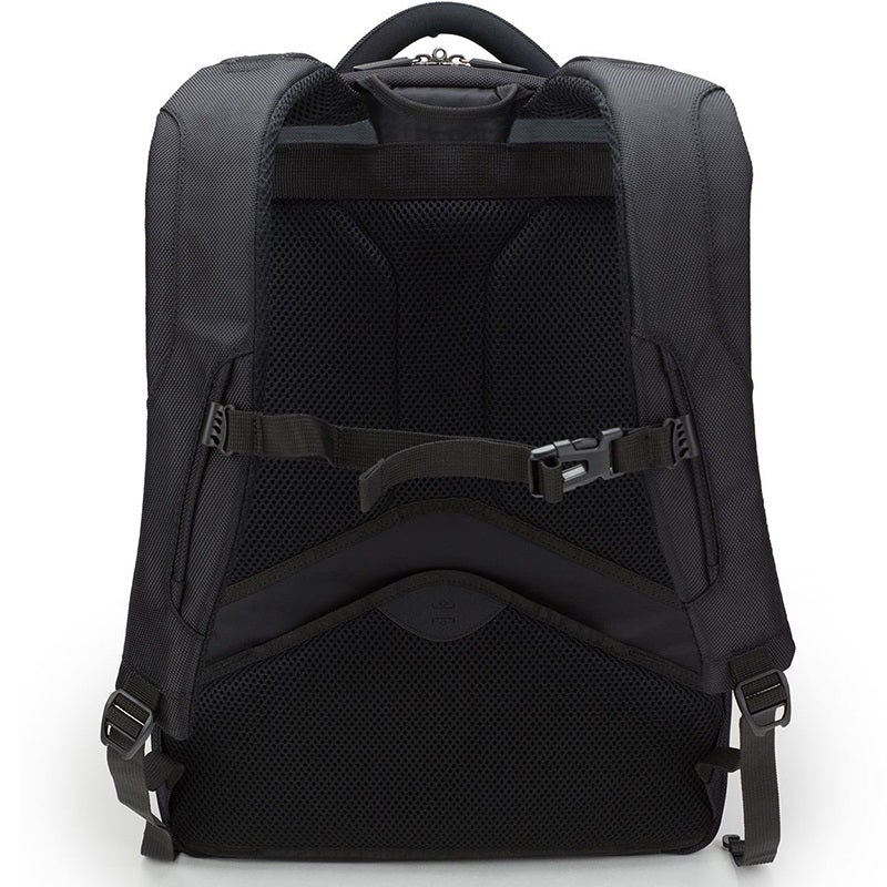 Targus Corporate Traveller 15.6″ Laptop Backpack – Black (CUCT02BEU) — rear view