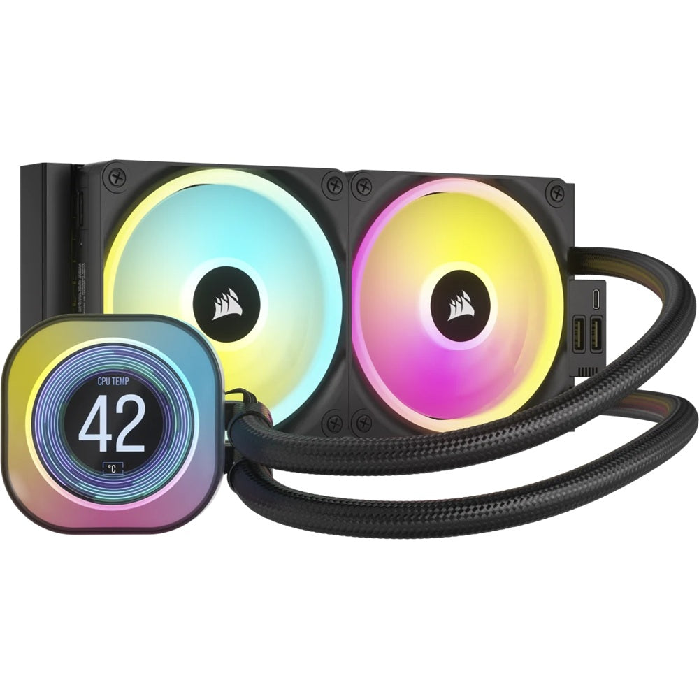 Corsair iCUE LINK H100i LCD Liquid CPU Cooler (CW-9061007-WW) image 1