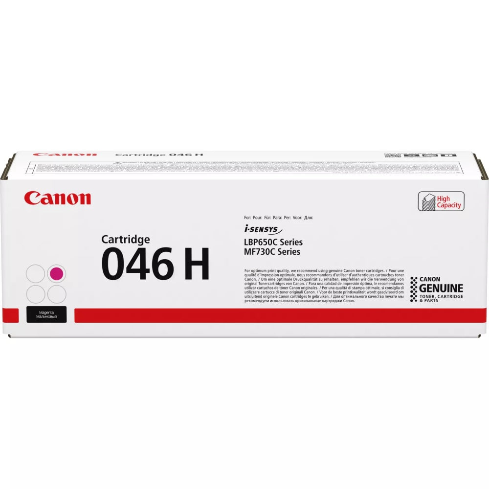Genuine Canon 046H High Yield Magenta Toner Cartridge (1252C002AA) image 1