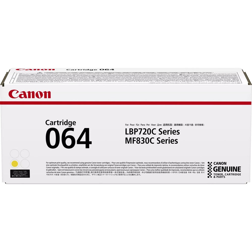 Canon 064 Yellow Toner Cartridge (4931C001AA) image 1