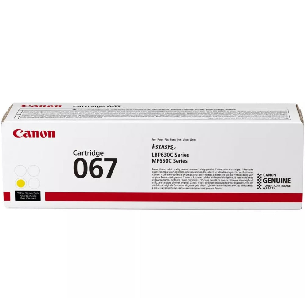Canon 067 Yellow Toner Cartridge (5099C002AA) image 1