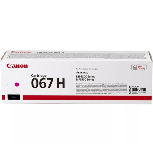 Genuine Canon 067H High Yield Magenta Toner Cartridge (5104C002AA) image 1