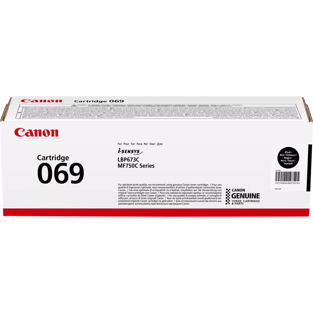 Genuine Canon 069 Black Toner Cartridge (5094C002AA) image 1
