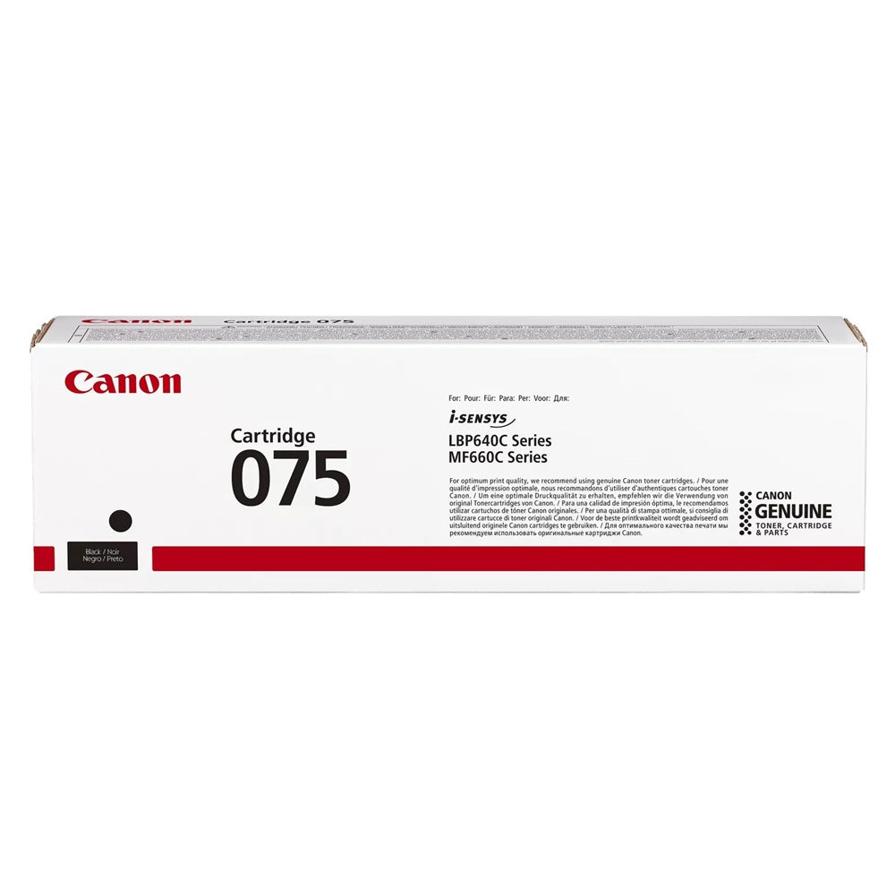Canon 075 Black Toner Cartridge (6365C002AA) image 1