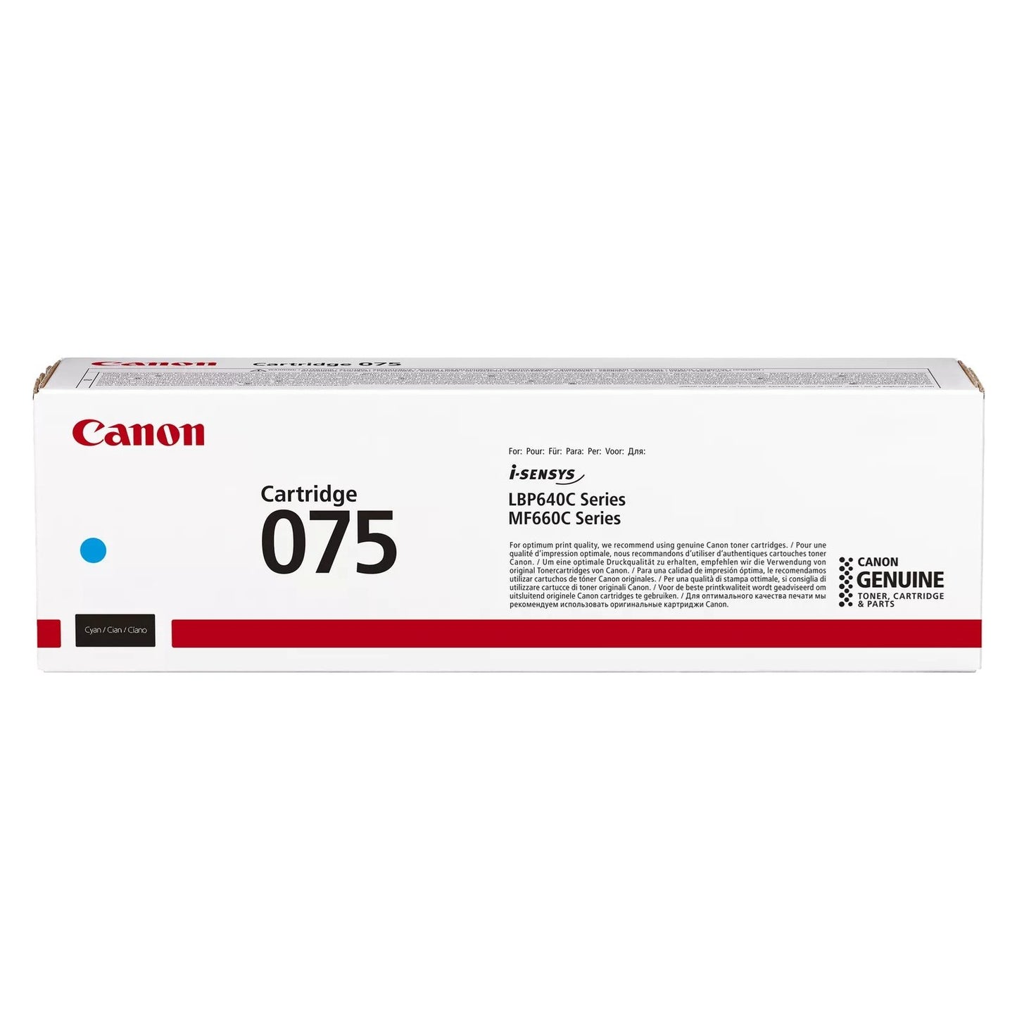 Canon 075 Cyan Toner Cartridge (6364C002AA) image 1