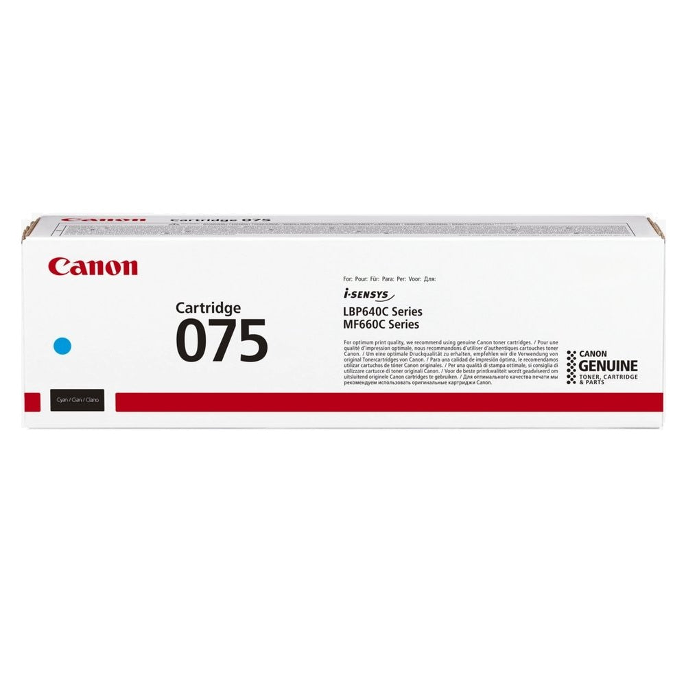 Canon 075H High Yield Cyan Toner Cartridge (6368C002AA) image 1