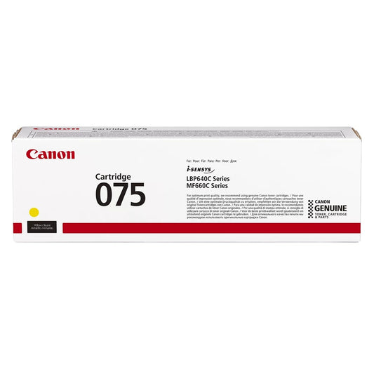 Canon 075 Yellow Toner Cartridge (6362C002AA) image 1