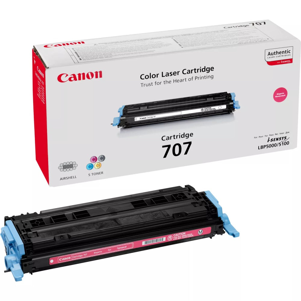 Genuine Canon 707 Magenta Laser Toner Cartridge (9422A004AA) image 1