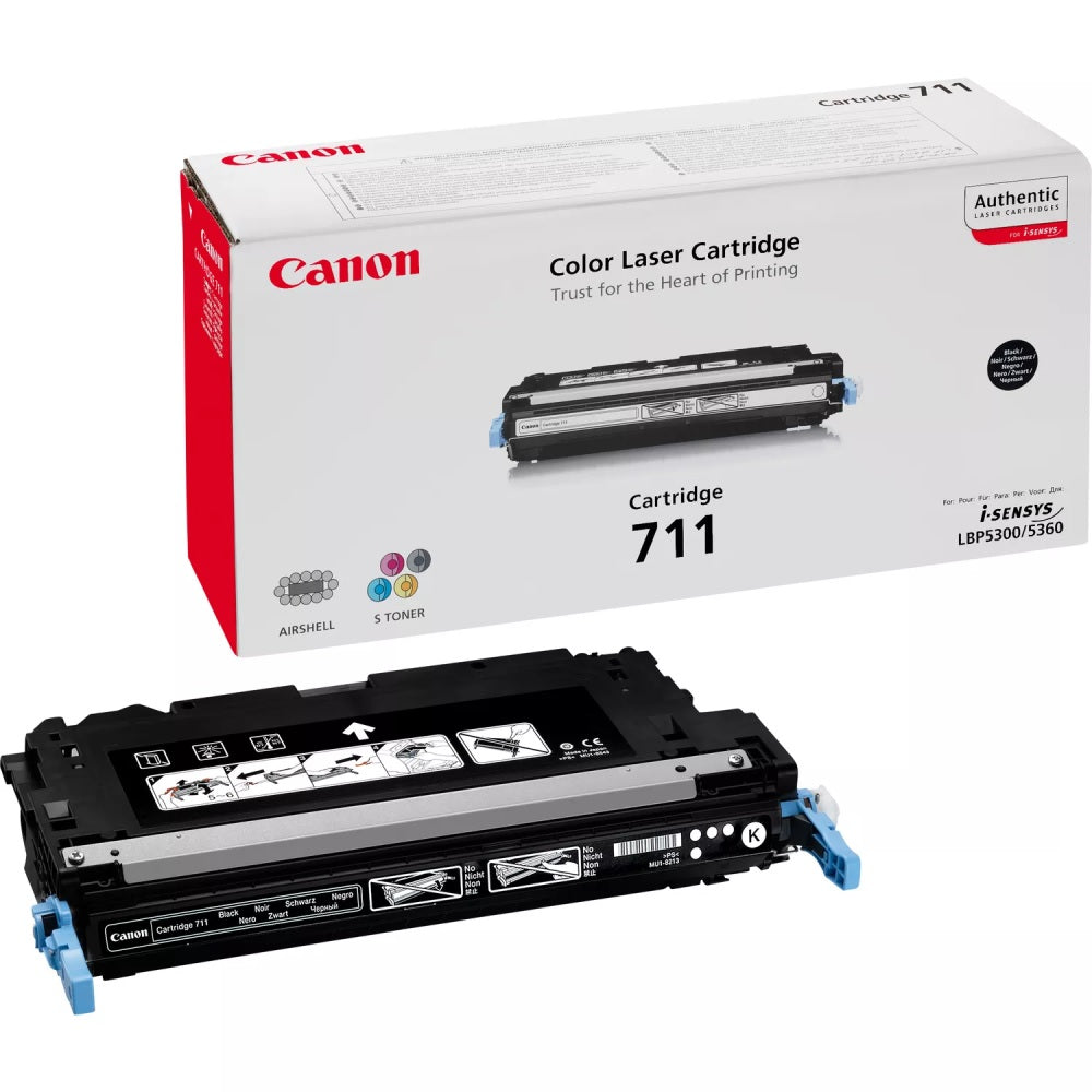 Genuine Canon 711 Black Laser Toner Cartridge (1660B002AA) image 1