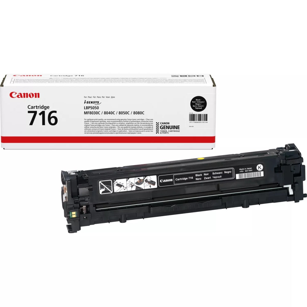 Canon 716 Black Laser Toner Cartridge (1980B002AA) image 1