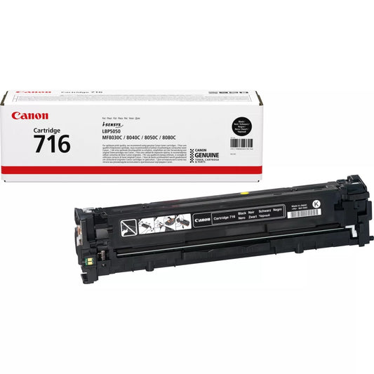 Canon 716 Black Laser Toner Cartridge (1980B002AA) image 1