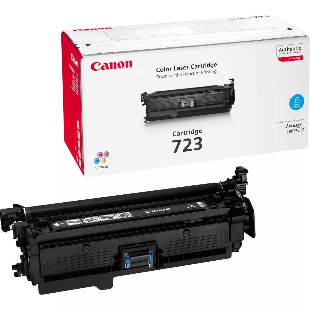 Genuine Canon 723 Cyan Laser Toner Cartridge (2643B002AA) image 1