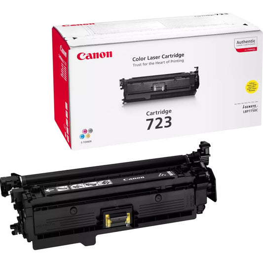 Genuine Canon 723 Yellow Laser Toner Cartridge (2641B002AA) image 1